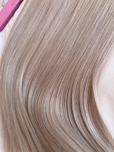 1 Clip in Extensions- 180gs ca 50cm -Color: Silver / SUPER DOUBLE DRAWN