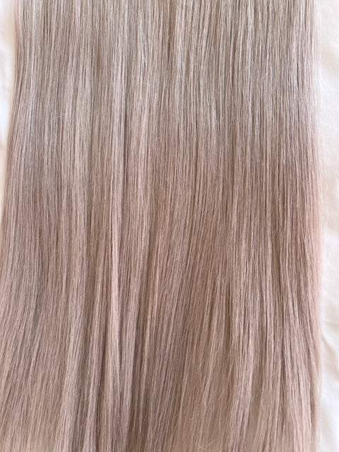 1 Clip in Extensions- 180gs ca 50cm -Color: Silver / SUPER DOUBLE DRAWN