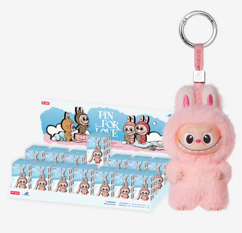 V4 THE MONSTERS – LABUBU Pin For Love Series/ Gummi- & Plysch Nyckelringsfigurer Blind Box-PRE ORDER