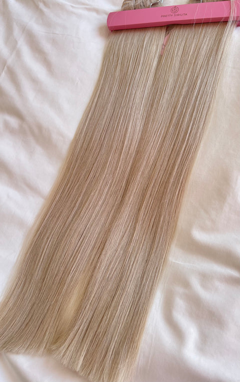 Weft Extensions, 55cm, 200g, Color: Silver / i lager