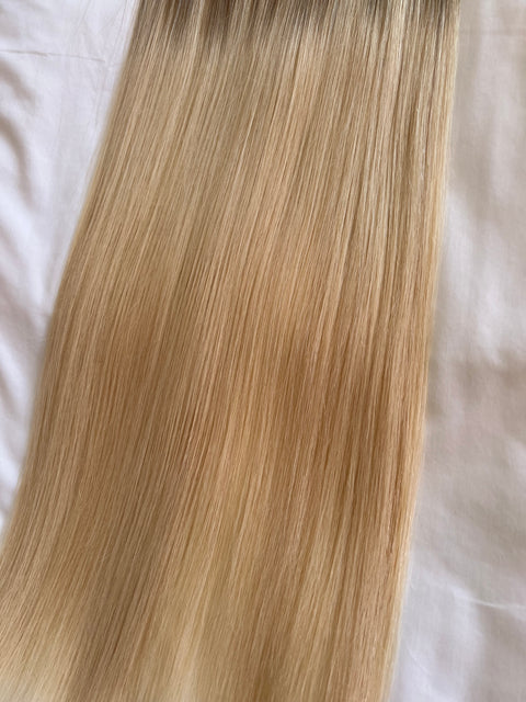 Tejp Extensions: 55cm 200g Färg: 18/22/T60 (ombre/shadow root)- SUPER DOUBLE DRAWN