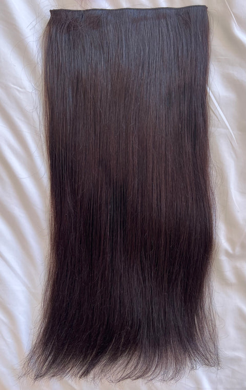 150g of 55cm 1 Clip in Extension Color: Dark Brown #1A