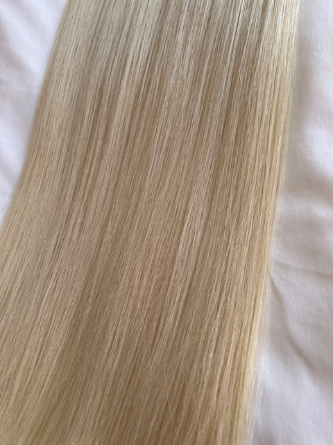 Tejp Extensions: 55cm 200g Färg: PLATINUM- SUPER DOUBLE DRAWN