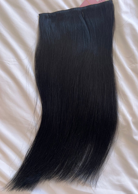 150g of 55cm 1 Clip in Extension, Color: Jet Black #1