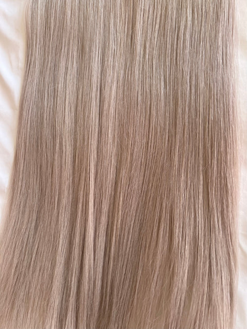 1 Clip in Extensions- 180gs ca 50cm -Color: Silver / SUPER DOUBLE DRAWN