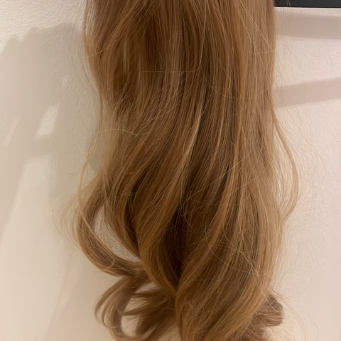 MELLOW BROWN- Synthetic Hair Clip Extensions- Beach Curl 60cm