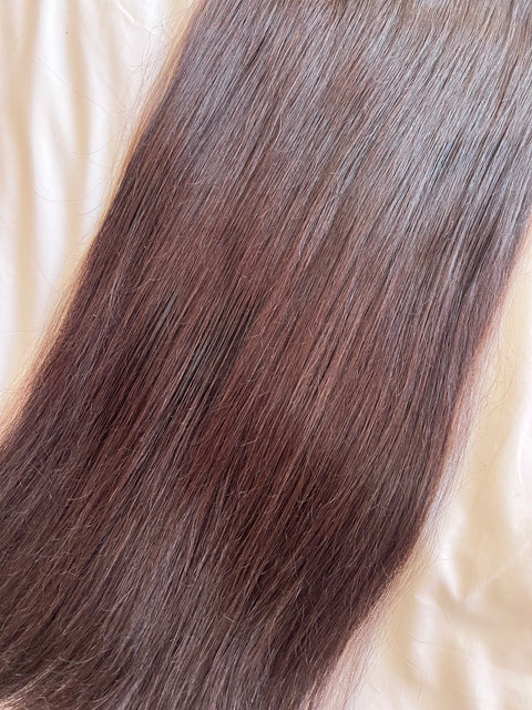 150g of 55cm 1 Clip in Extension Color: Dark Brown #1A