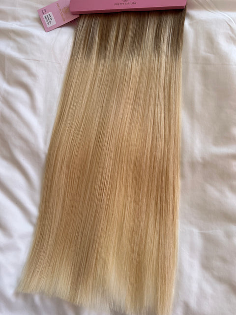 Tejp Extensions: 55cm 200g Färg: 18/22/T60 (ombre/shadow root)- SUPER DOUBLE DRAWN