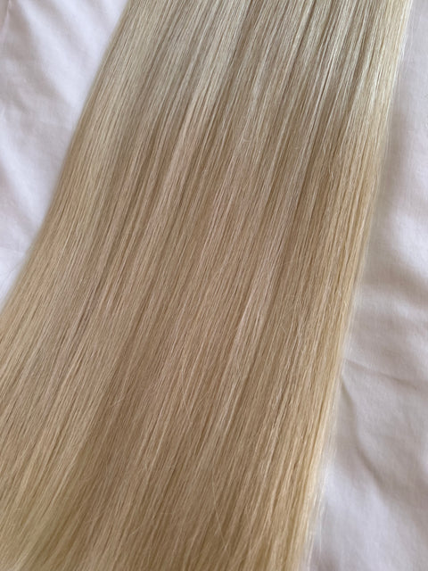 Tejp Extensions: 55cm 200g Färg: PLATINUM- SUPER DOUBLE DRAWN