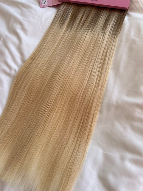 Tejp Extensions: 55cm 200g Färg: 18/22/T60 (ombre/shadow root)- SUPER DOUBLE DRAWN