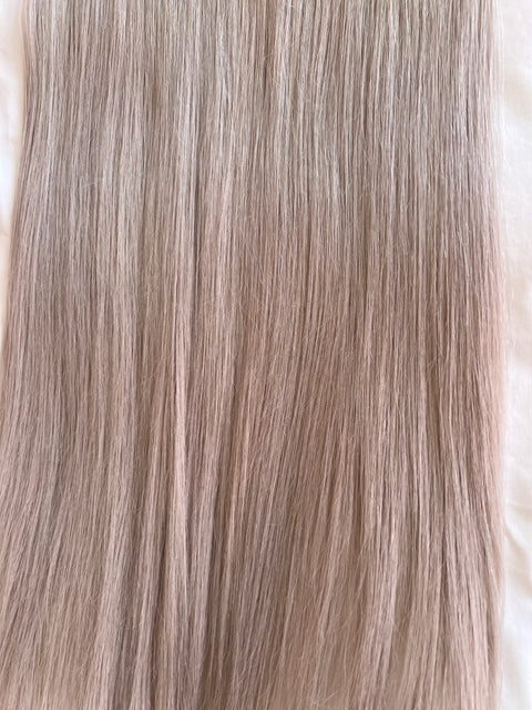 1 Clip in Extensions- 180gs ca 50cm -Color: Silver / SUPER DOUBLE DRAWN