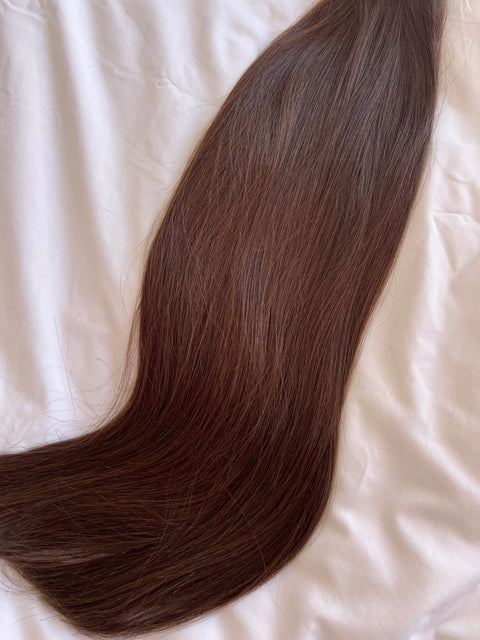 Weft, 60cm, 200g, Color: #1B SUPER Double Drawn