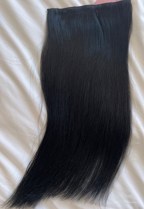 150g of 55cm 1 Clip in Extension, Color: Jet Black #1