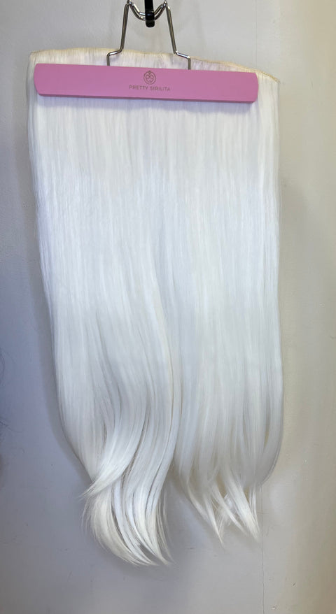 Bleach Blond-  Synthetic Hair Clip Extensions- Straight 60cm