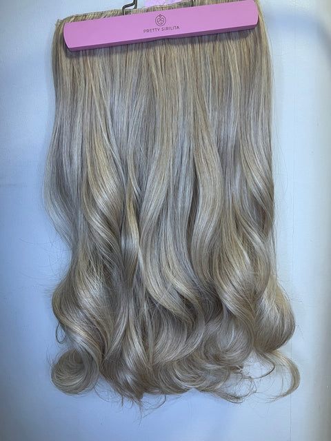 CALIFORNIA BLOND- Synthetic Hair Clip Extensions- Beach Curl 60cm