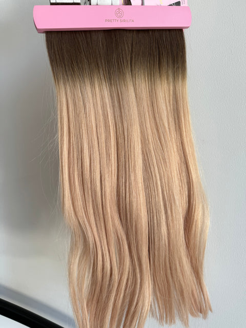 Tejp Extensions: 55cm 200g Färg: SM (ombre/shadow root) - SUPER DOUBLE DRAWN