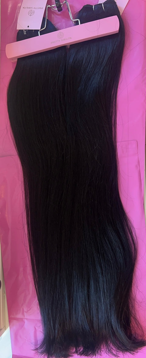 300g i 65cm Weft Color: Jet Black SUPER double drawn!!