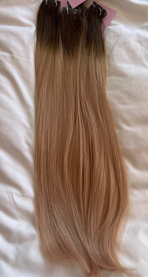 Tejp Extensions: 55cm 200g Färg: SM (ombre/shadow root) - SUPER DOUBLE DRAWN