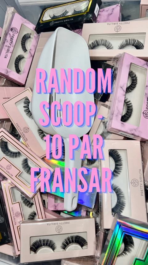 RANDOM SCOOP- 10 PAR FRANSAR (ca 34 kr styck)